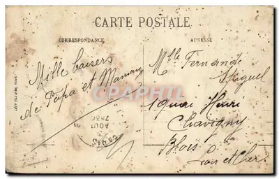 Paryż — Seina, widok z wież Katedry Notre-Dame — LL. — nr 1184 — Rewers