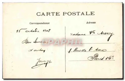 Gargouille — Kerk Notre-Dame, Parijs — C.M. n°255 — Achterkant