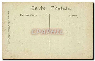 Paryż - 4 - Katedra Notre-Dame - Stara pocztówka - Stara pocztówka — Rewers