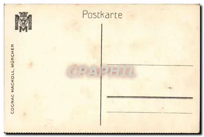 Rehbock na floresta — gravura de L. H. W. Klingender, Pinz — editor Cognac Macholl, Munique — Verso