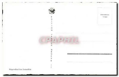 Ginevra. Monumento Brunswick e Piazza del Mont-Blanc — Edizione Jaeger Ginevra, n°7047 — Verso