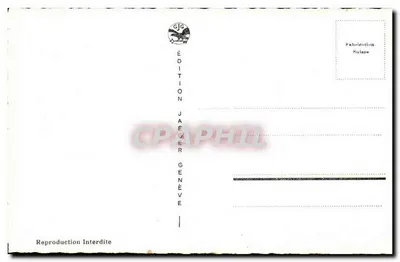 Genewa — Plac i Stacja Kornavin — Wydawnictwo Jaeger Genewa, nr 7070 — Rewers