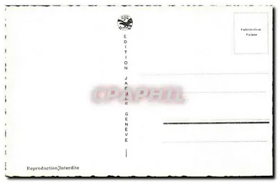Genewa — Most Mont-Blanc — Wydawnictwo Jaeger Genève n°7005 — Rewers