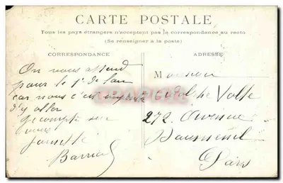 Paryż — Bulwar Madeleine — widok z kolumnadą — wydawca nieznany — Rewers