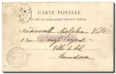 Paryż - Plac Daumesnil - Fontanna Château d'Eau — E. L' D. Paryż, nr 548 — Rewers