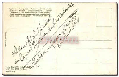 Scena zimowa z dwoma postaciami — 'Bonne et heureuse Année' — wydawca Brillant, n° 9001 — Rewers
