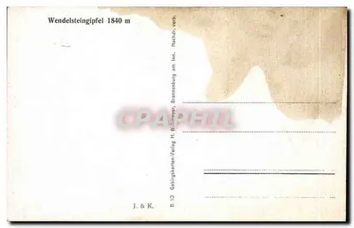 Wendelsteingipfel — z hoteli i góra — wydawca Glatmeyer, nr B 10 — Rewers