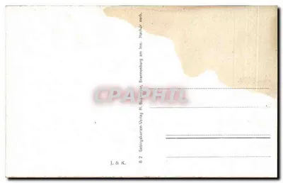Zamek Brannenburg — widok panoramiczny — wydawca Birkmeyer, nr B 2 — Rewers