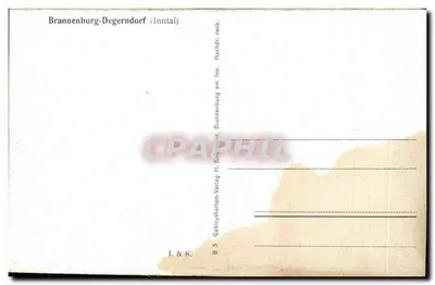 Brannenburg z Hochries i Heuberg — widok panoramiczny — J. & K. Brannenburg-Degerndorf (Innntal) — Rewers