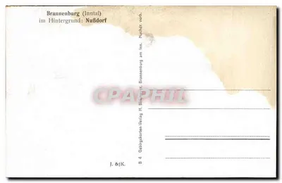 Brannenburg am Inn — widok miasta i Hochries 1589 m — H. Birkner & K. Brannenburg — Rewers