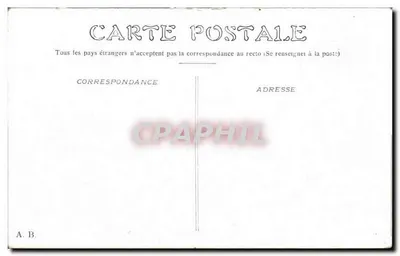 Paris — Arc de Triomphe du Carrousel — éditeur A. B. — Verso
