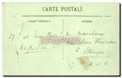 Paryż — Pomnik Alfreda de Musseta — LL. — Rewers