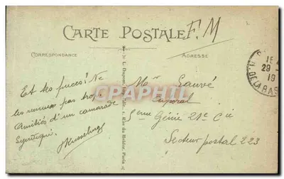 Paris — Torre Saint-Jacques — L. D. — Verso