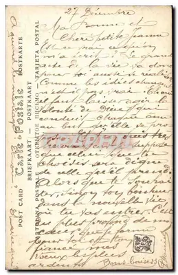 Casal amoroso à beira de um curso d'água — Salão de 1913 — Eugène Labitte — Verso