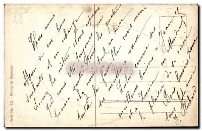 Femme et enfant dans un paysage — scène de campagne — éditeur : Printed in Germany, série 936 — Verso