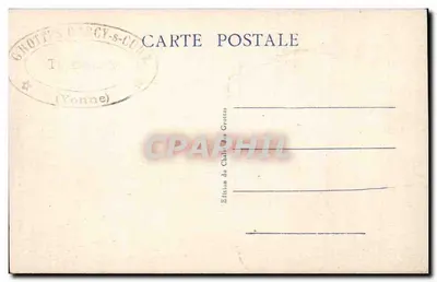 Grottes d'Arcy-sur-Cure (Yonne) — Salle Sainte-Marguerite — Édition des Grottes — Verso