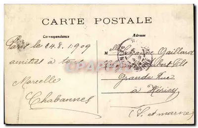 Parigi - Bois de Vincennes - Il Tempio Greco — editore anonimo, n° 539 — Verso