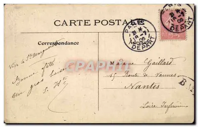 Saint-Germain-l'Auxerrois — Kościół w Paryżu — L. J. & Cie, Angoulême-Paris — 81 — Rewers
