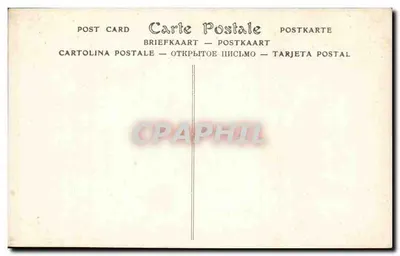Temat: Religiozna czytająca przed leżącą młodą kobietą — Salon de l'École Française 1910 — autorstwa pani L. Leloup, ND Phot. — Rewers