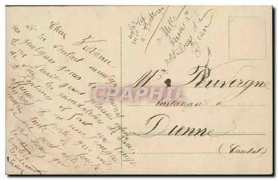 Mulher jovem em vestido antigo — pose com espelho — editor B.N. n° 32909/5 — Verso