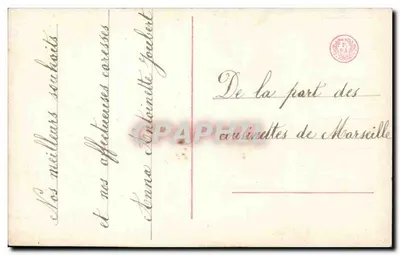 Mädchen mit rosa Schleife — Frohe Neujahr — Verlag R. L. n° 2157/8 — Rückseite
