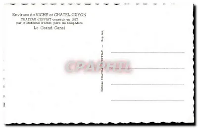 Le Grand Canal — Environs de Vichy et Châtel-Guyon — Éditions Château d'Effiat — Verso