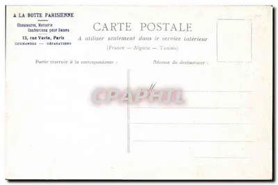 Paris — La Chambre des Députés — Verso