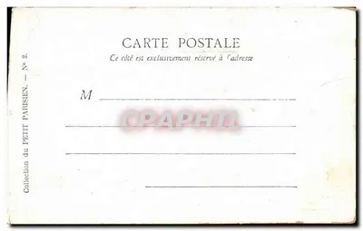 Paryż — Wielki Pałac, Wjazd główny (Champs-Élysées) — kolekcja Petit Parisien, N° 2 — Rewers