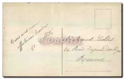 Nova Ano — Carta postal de boas-vindas — Editor: H. DUBOIS, n° 3079 — Verso