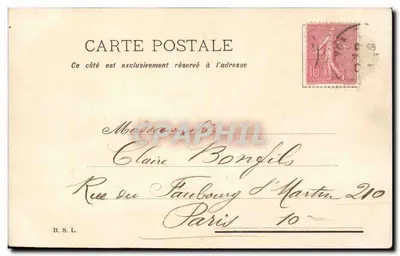 Oiseau et trèfle — Bon pour 366 Jours de Bonheur — éditeur non visible — Verso