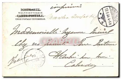 Bremen, część przy pomniku żołnierza — wydawca: 2852, seria 2852 — Rewers