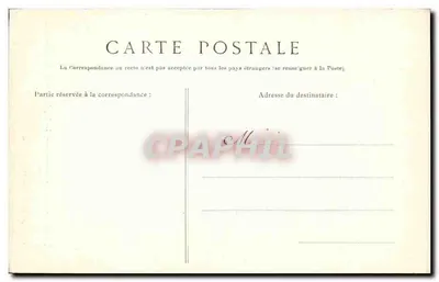 Paleis van Fontainebleau — Het Doopvont en de twee Hermes — Fototypie L. MENARD, Fontainebleau — Achterkant