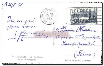 Lourdes — Bazylika i Góry — Wydawnictwo QUINAULT, Lourdes — Rewers