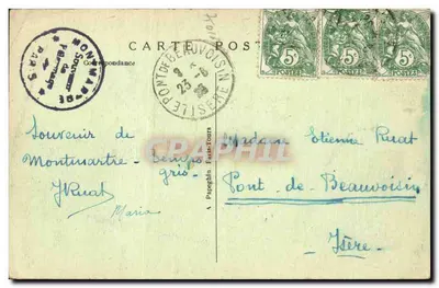 Paris — A Basílica do Sagrado Coração com a Escada Monumental — A.P. n°459 — Verso