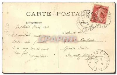 Paryż — Most Alexandre III i Esplanada Invalidów — C.M. n°180 — Rewers