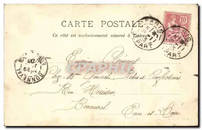 Paryż — Arc de Triomphe de l'Étoile — Veloutine Ch. Fay — Rewers