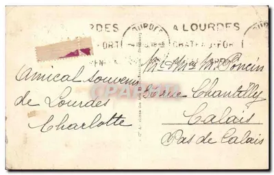 Lourdes - A Basílica e a Gruta - Craphil, n°233 — Verso