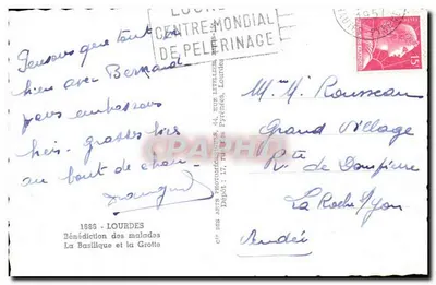 Lourdes — Świński Ośrodek Pilgrzymowania — Wydawca: Cie des Arts Photographiques — Rewers