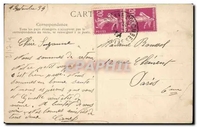 Parigi — Colonna di Luglio — Editore B.D. n°4104 — Verso