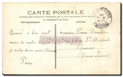 Paryż (8e) — Rue Royale, na tle Madeleine — J.H. n°582 — Rewers