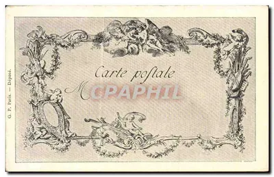 La Villageoise - Watteau, malarz - Avelise, rzeźbiarz - seria 11, nr 124 — Rewers