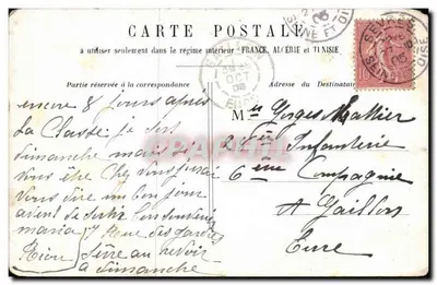 Jovem casal ao ar livre — texto impresso e autógrafo — editor não identificado — Verso