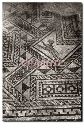 Grand (Vosges) — Vista de uma parte da mosaico romano — Fotógrafo Combier