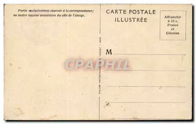 Basilique du Sacré-Cœur de Montmartre — La Vierge du banc d'œuvre par Hippolyte Lefebvre — V.N. — N° 19 — Verso