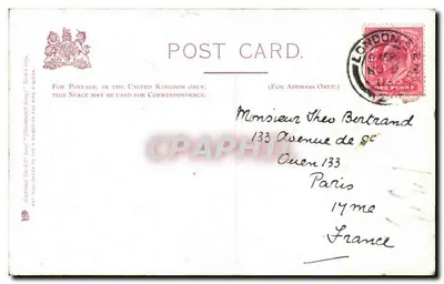 Recolha vossas rosas enquanto podereis — Canções ilustradas — editor Raphael Tuck & Sons, série 159 — Verso