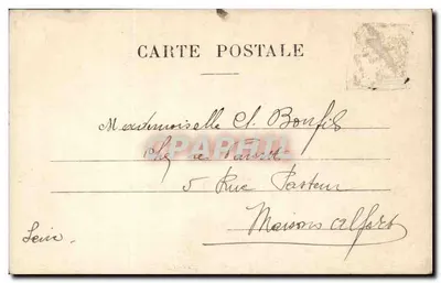 Mulher jovem sorridente — com sininho decorado de rosas — editor A.N. Paris, n° 281 — Verso