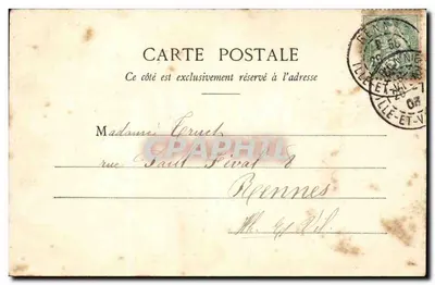 Festas e Poste-Bonheur — 7. — Editor: PANDORET, em Rennes — Verso