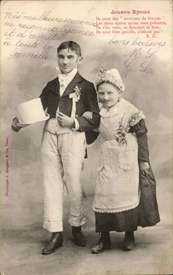 Jeunes Epoux — Nantes — Phototypie A. Bergeret et Cie, Nancy