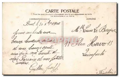 Félicitations — menina em vestido rosa — editor Finistère, n°148 — Verso