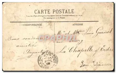 PARIS — La Place de la Concorde — LL. — éditeur LL. n°23 — Verso